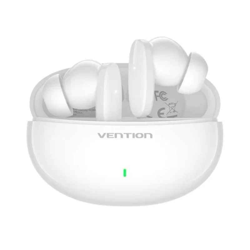 Auriculares Bluetooth Vention NBFW0 - Blancos - Con Estuche de Carga - Autonomía 7h