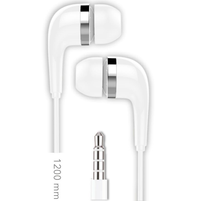 Auriculares Intrauditivos Tech One TEC2905 - Con Micrófono - Jack 3.5 - Blancos