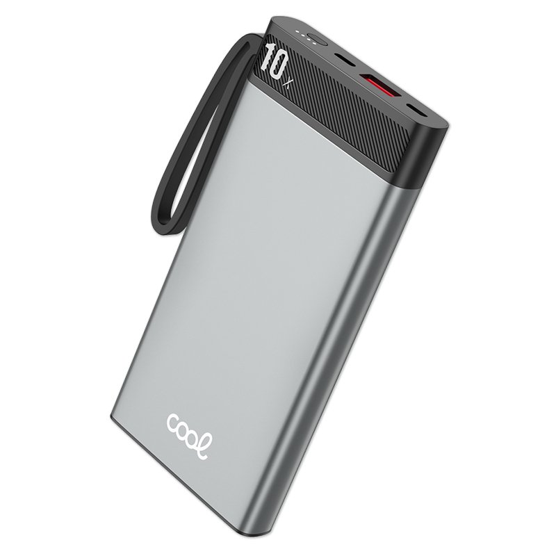 Bateria Externa Universal PowerBank - 10.000 mAh COOL (3A / 20W PD) - Silver