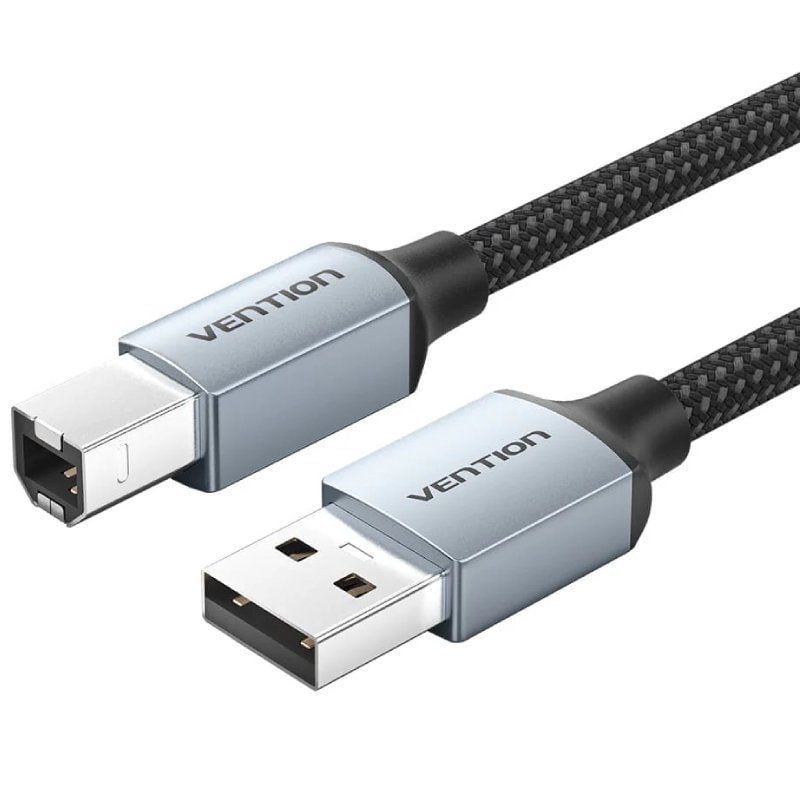 Cable USB 2.0 Tipo-A Macho - USB Tipo-B Macho - 5 Metros - Gris - Vention CTTHJ