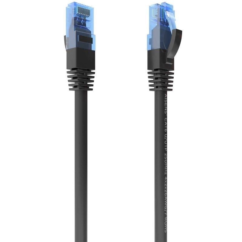 Cable de Red - 1 Metro - Negro - Categoría 6 - RJ45 UTP - Aisens A135-0843
