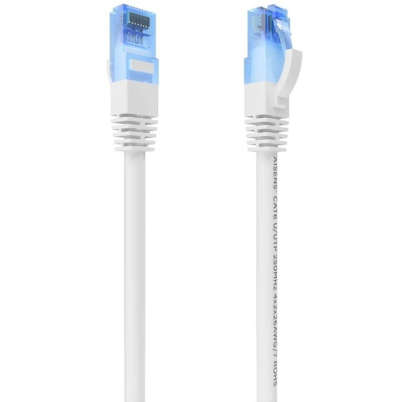 Cable de Red - 2 Metros - Blanco - Categoría 6 - RJ45 UTP - Aisens A135-0821