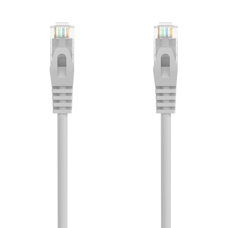 Cable de Red - 30 CM - Gris - Categoría 6A - RJ45 UTP - Aisens A145-0553